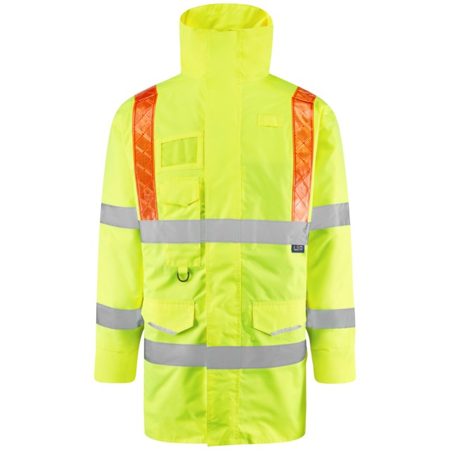 Leo Putford EcoViz 4K Baffle Lined Anorak with Red Braces