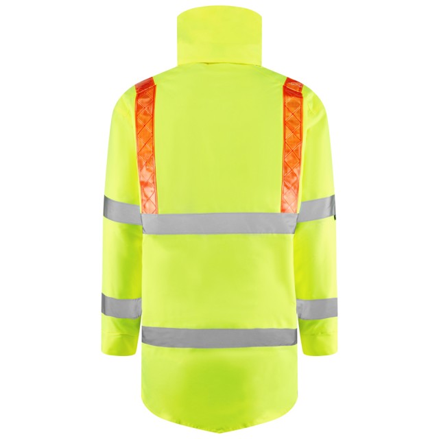 Leo Putford EcoViz 4K Baffle Lined Anorak with Red Braces