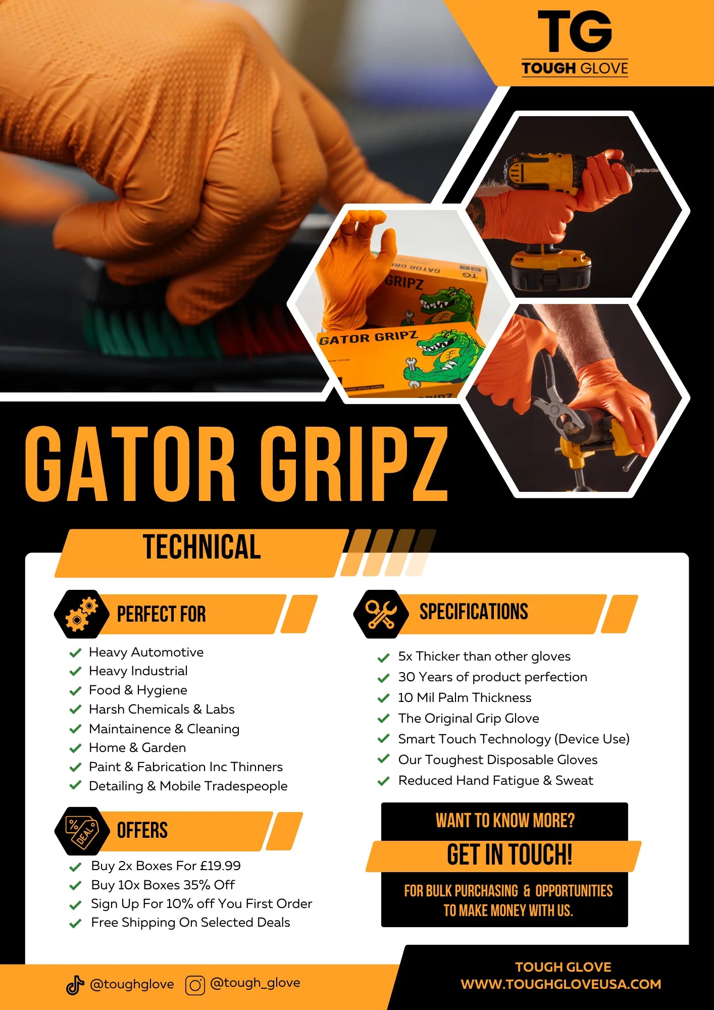 Gator Gripz Gloves - Box 50