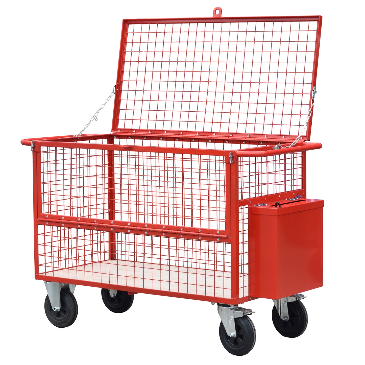 Secure Mail and Parcel Cage Trolley