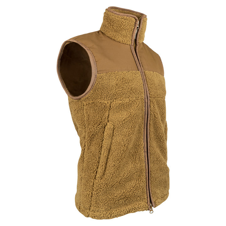 Sherpa Fleece Gilet Camel