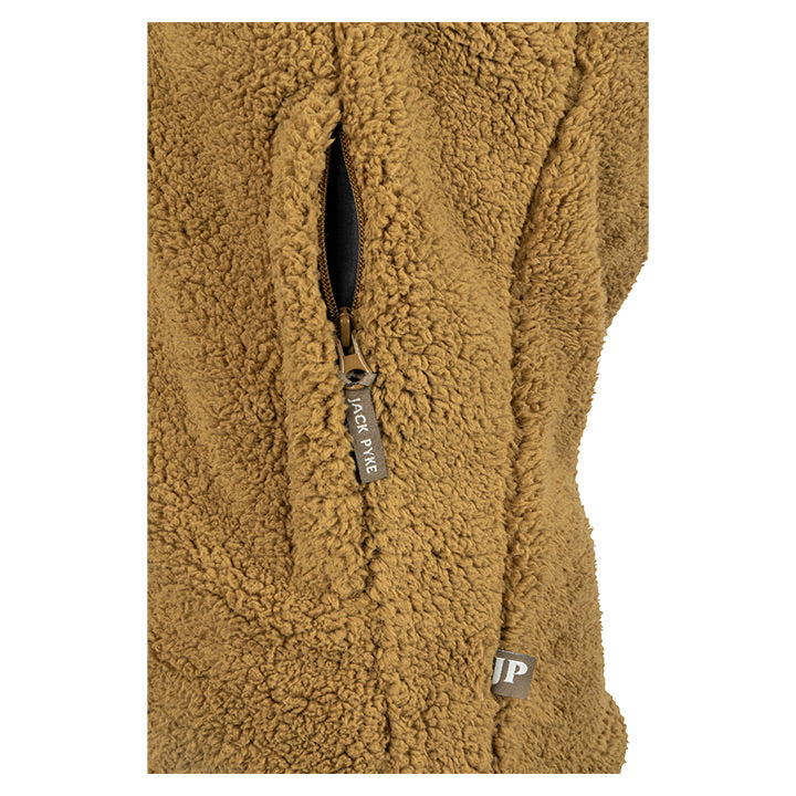 Sherpa Fleece Gilet Camel