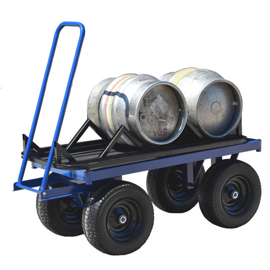 Bulk Keg Moving Trolley with Keg & Barrel Rack | 1000KG