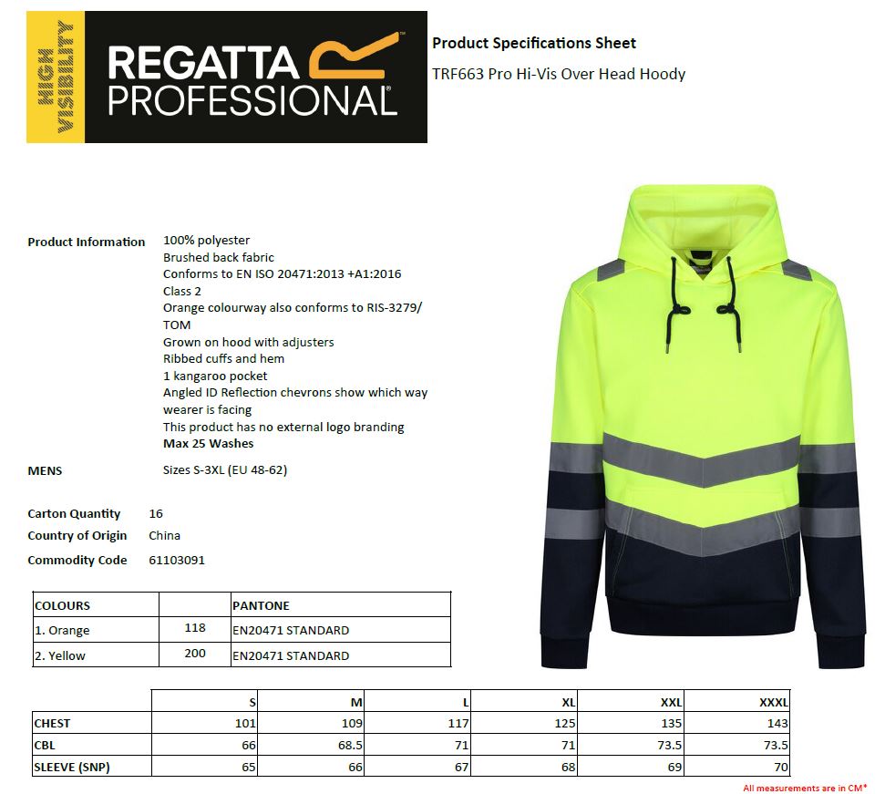 Pro Hi-Vis Hoodie