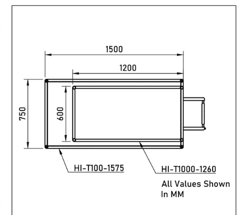 Turntable Truck with 400mm Sides - 1000kg Capacity